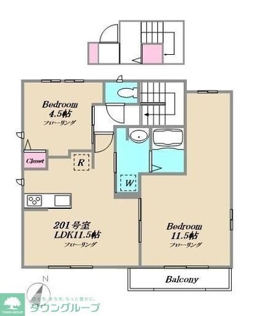アンソレイユ鷺沼A・B棟の物件間取画像